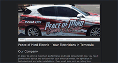 Desktop Screenshot of peace-of-mind-electric.com