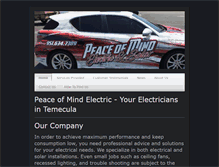 Tablet Screenshot of peace-of-mind-electric.com